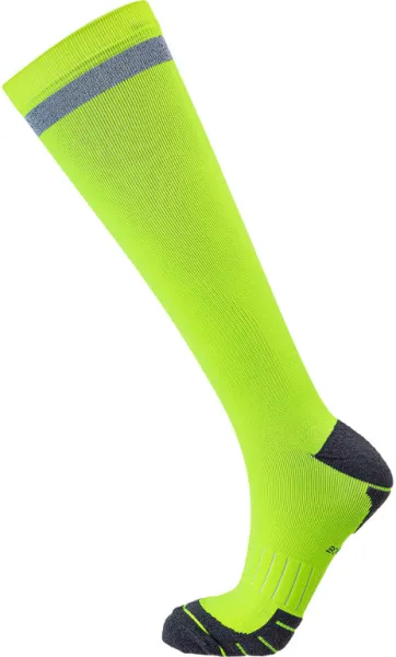 Endurance Torent Reflective Long - Löparstrumpor med kompression - Safety Yellow - Strl. 39/